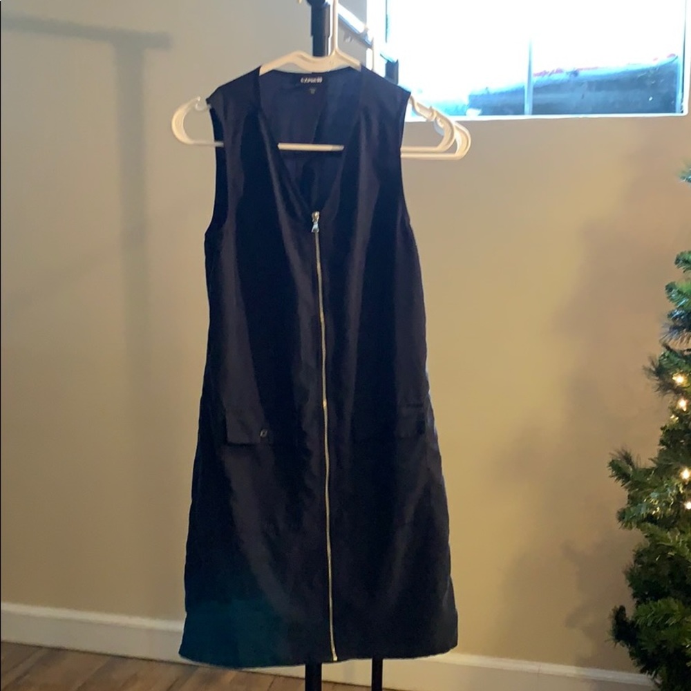 Express zipper dress with pockets
